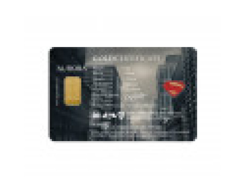 DC x AURORA ITALIA 1g 999.9 Gold Bar Batman vs Superman: Superman Limited Edition Gold Bar