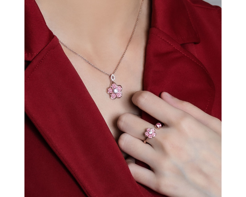 Auroses Cherry Blossom Open Ring