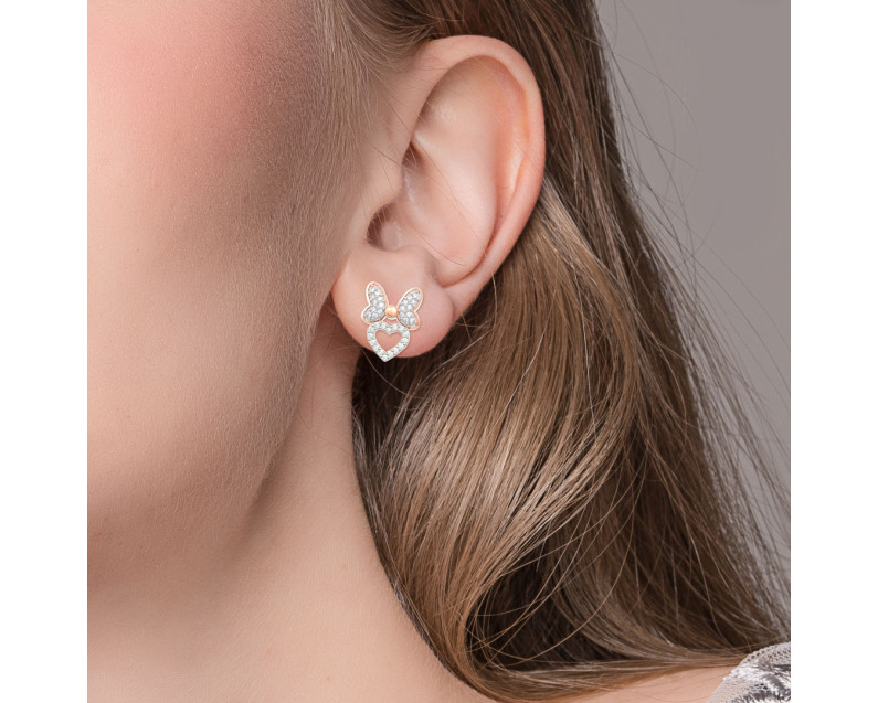 DISNEY x AURORA ITALIA Minnie Ribbon Earrings