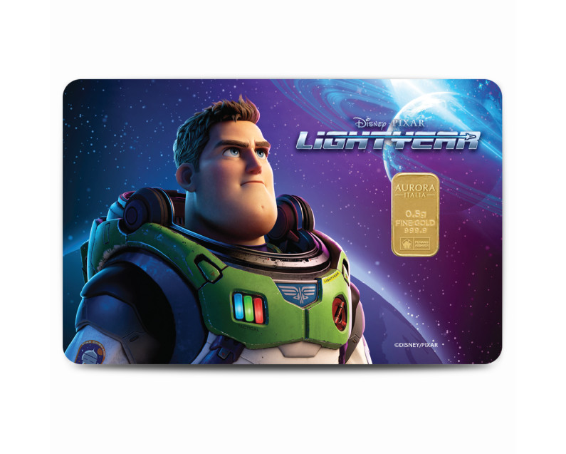 DISNEY x AURORA ITALIA (0.5g) 999.9 Light Year Limited Edition Gold Bar DISNEY x AURORA ITALIA (0.5g) 999.9 Light Year Limited Edition Gold Bar