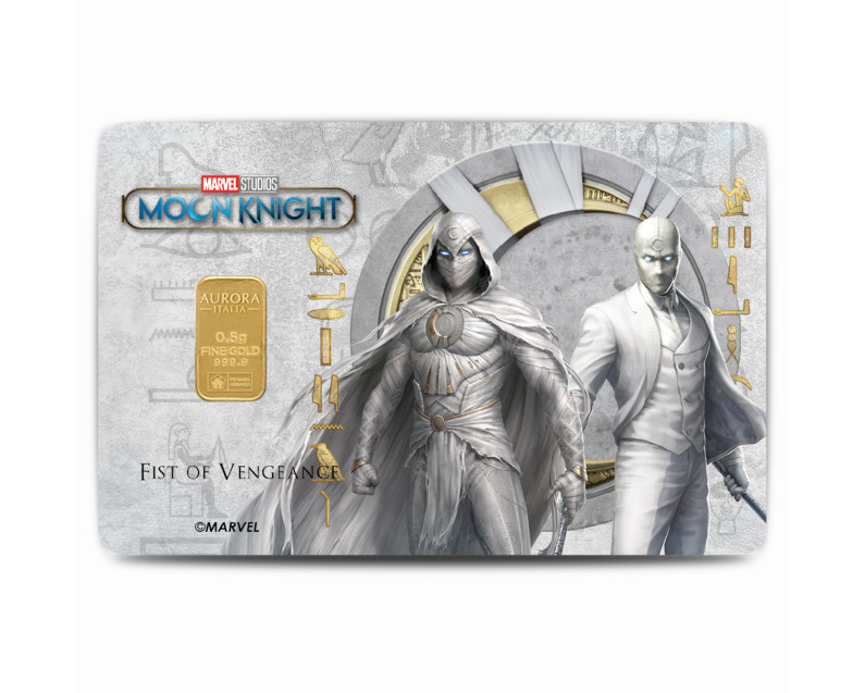 MARVEL x AURORA ITALIA (0.5g) 999.9 Moon Knight Limited Edition Gold Bar MARVEL x AURORA ITALIA (0.5g) 999.9 Moon Knight Limited Edition Gold Bar