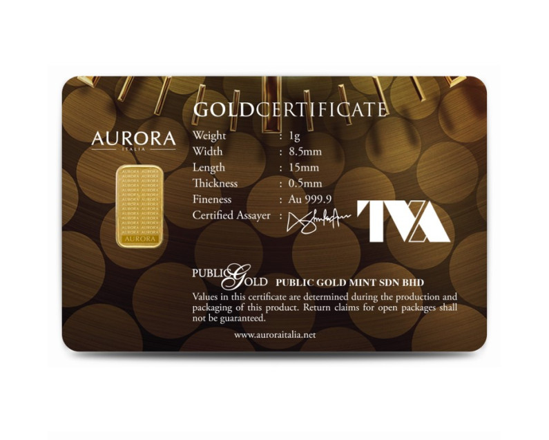 MARVEL x AURORA ITALIA (1g) 999.9 Loki Collection: Loki & Sylvie Limited Edition Gold Bar