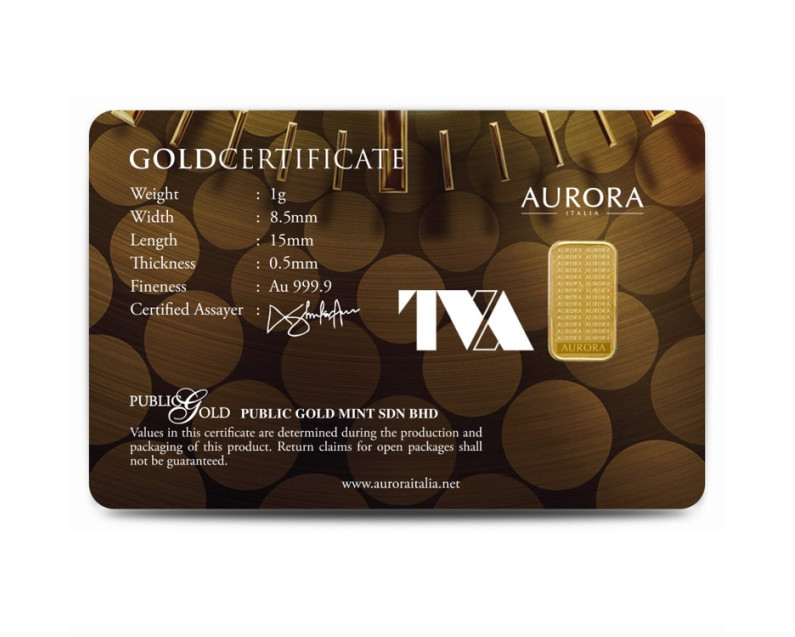 MARVEL x AURORA ITALIA (1g) 999.9 Loki Collection: Loki & Sylvie Limited Edition Gold Bar