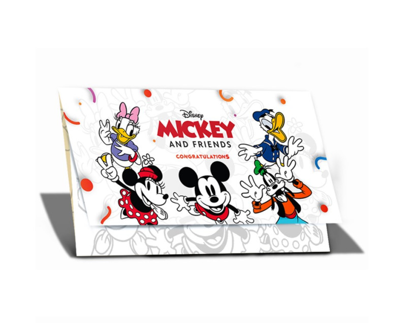 DISNEY x AURORA ITALIA (0.5g) 999.9 Mickey Edition Congratulations on Your Success Limited Edition Gold Bar