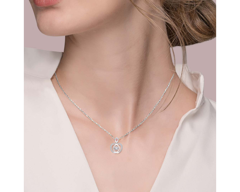 DISNEY x AURORA ITALIA Snow White Dancing Apple Necklace