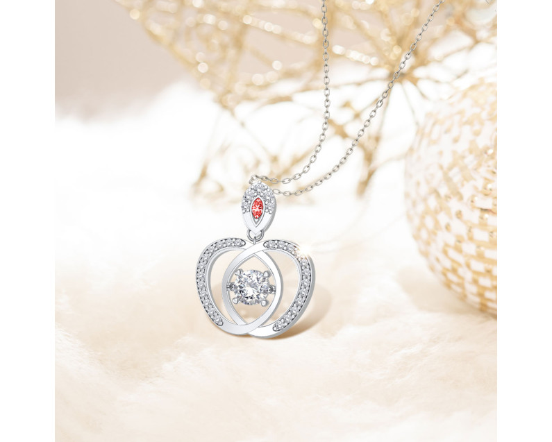 DISNEY x AURORA ITALIA Snow White Dancing Apple Necklace