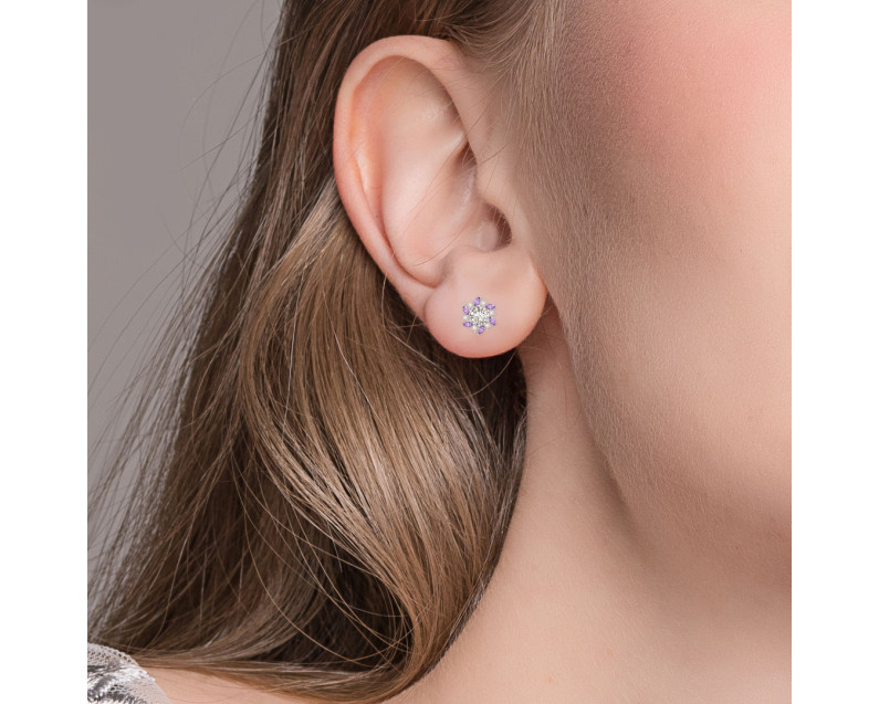 Auroses Violet Earrings