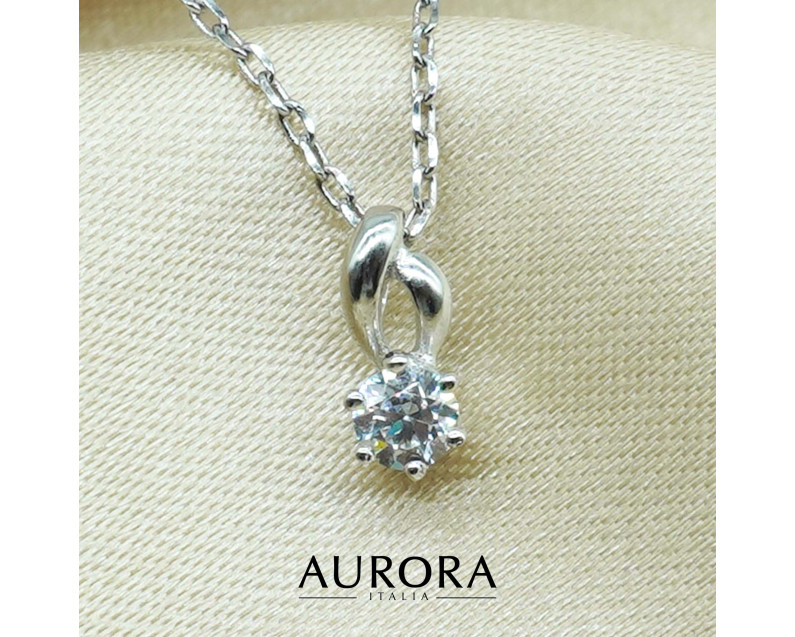 Auroses Entwine Solitaire Pendant 