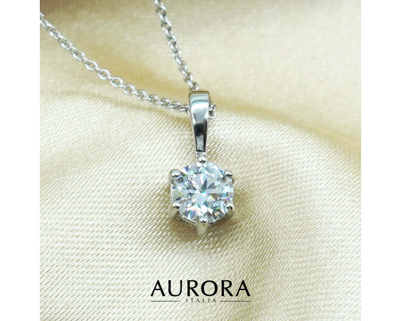 Auroses Six Prongs Drop Pendant 