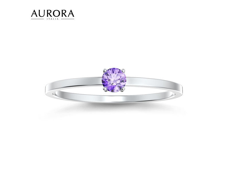 Auroses Hermosa Solitaire Ring - Amethyst Auroses Hermosa Solitaire Ring - Amethyst