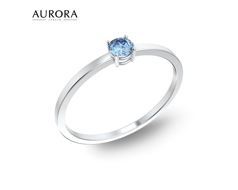 Auroses Hermosa Solitaire Ring - Aquamarine Auroses Hermosa Solitaire Ring - Aquamarine