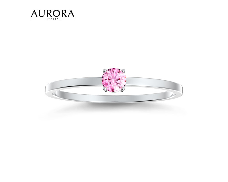 Auroses Hermosa Solitaire Ring - Pink Auroses Hermosa Solitaire Ring - Pink