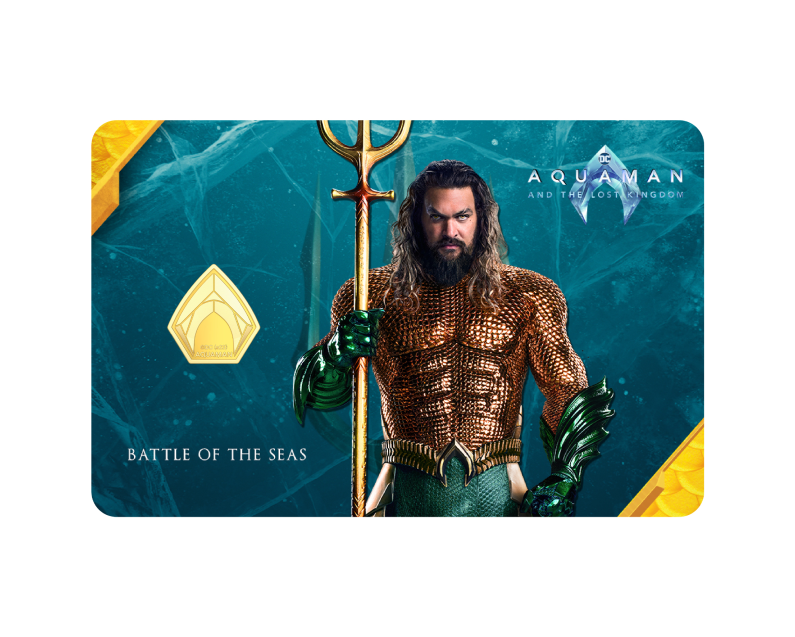 WARNER BROS X Aurora Italia (1g) 999.9 Aquaman II Limited Edition Gold Bar