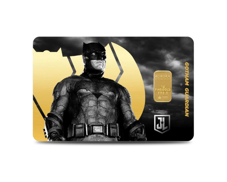 DC x AURORA ITALIA (1g) 999.9 Zack Snyder's Justice League Collection - Batman Limited Edition Gold Bar