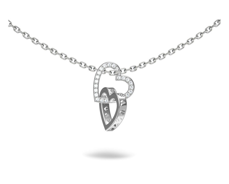 Auroses Entangled Hearts Necklace