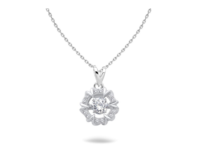 Auroses Harmony Halo Necklace (Dancing Diamond)