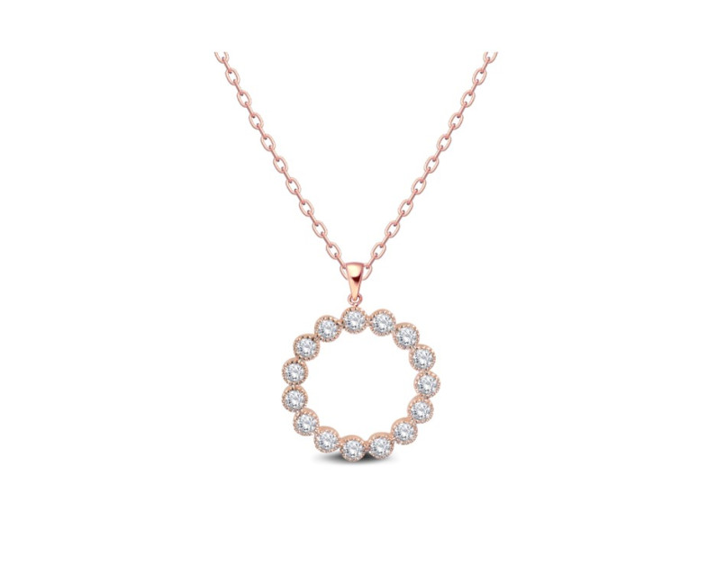 Auroses Milgrain Bezel Eternity Pendant