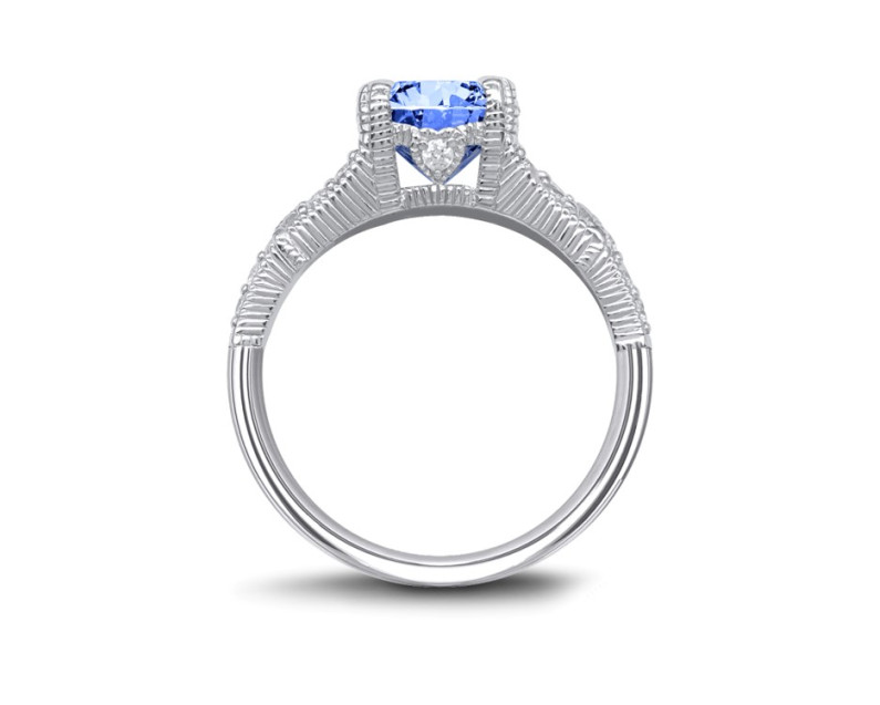 Auroses Ocean Sparkling Solitaire Ring