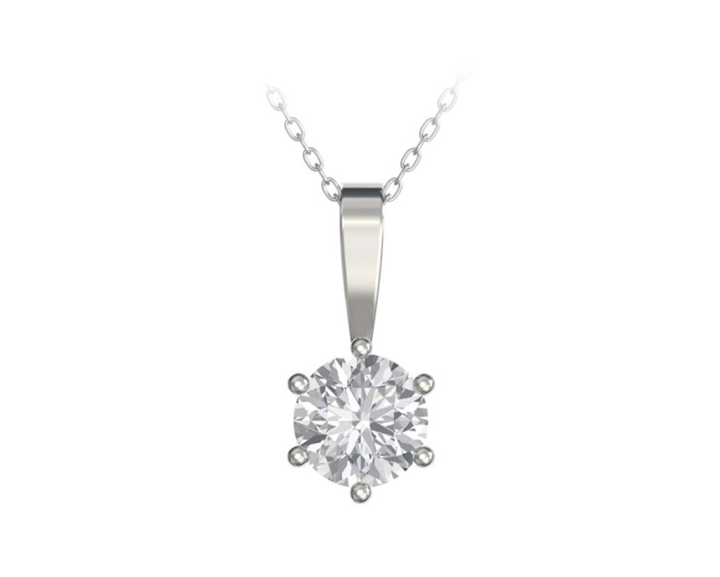 Auroses Six Prongs Drop Pendant 