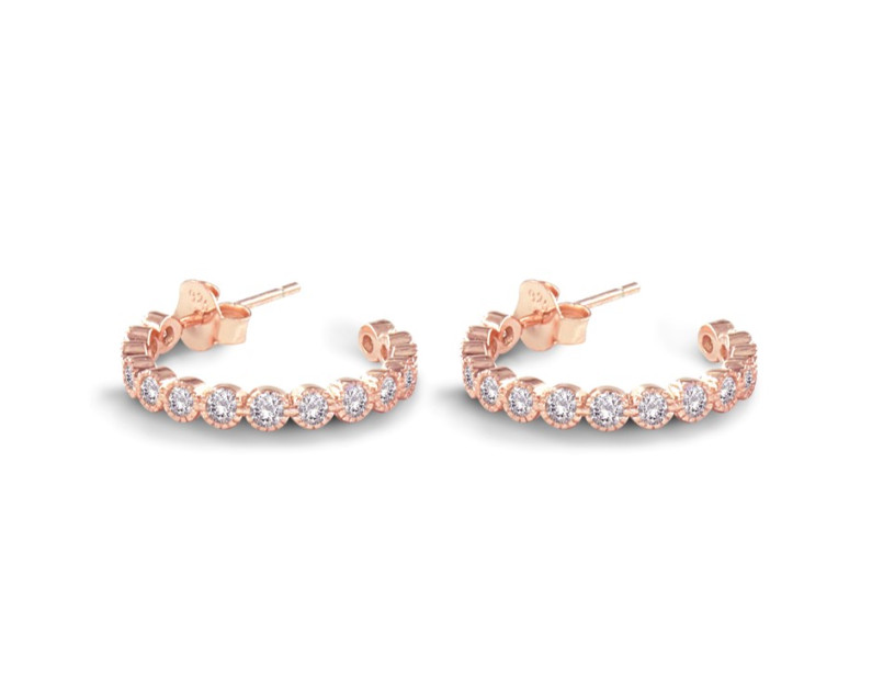 Auroses Stud Loop Earrings