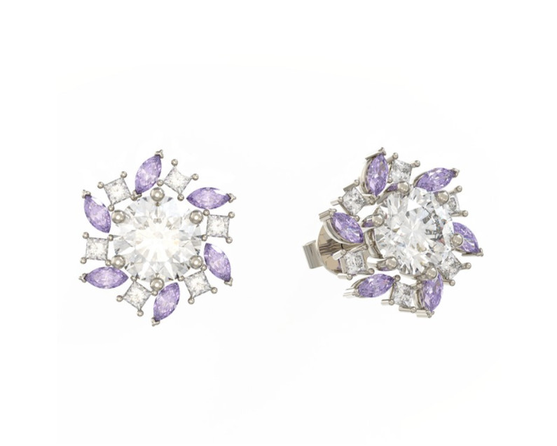 Auroses Violet Earrings