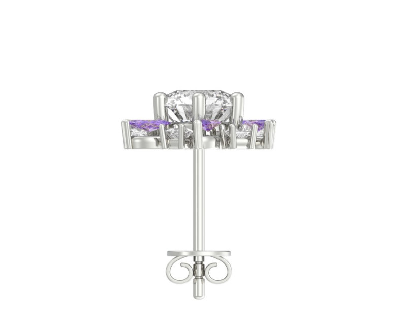 Auroses Violet Earrings