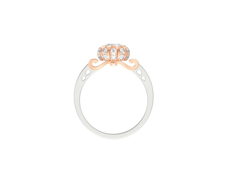 DISNEY x AURORA ITALIA Cinderella Pumpkin Carriage Ring