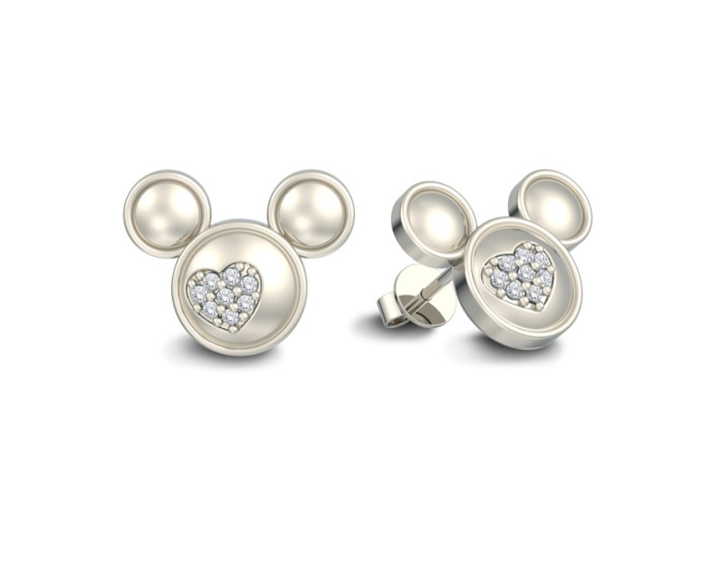 DISNEY x AURORA ITALIA Mickey Stud Earrings