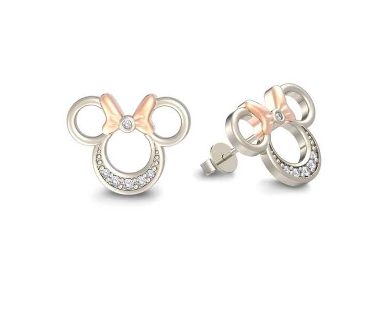 DISNEY x AURORA ITALIA Minnie Stud Earrings