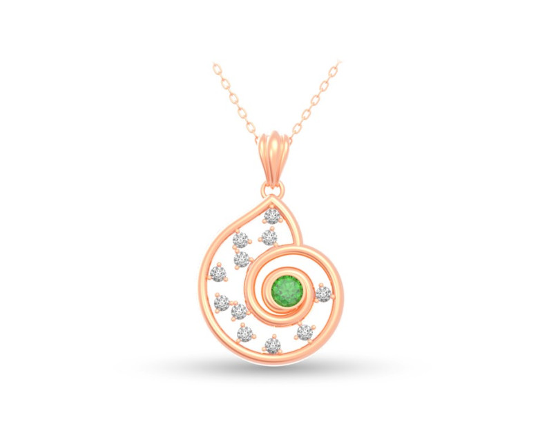 DISNEY x AURORA ITALIA Princess Ariel Enchanted Shell Pendant 