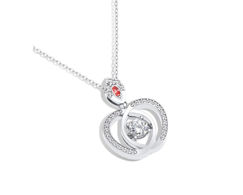 DISNEY x AURORA ITALIA Snow White Dancing Apple Necklace