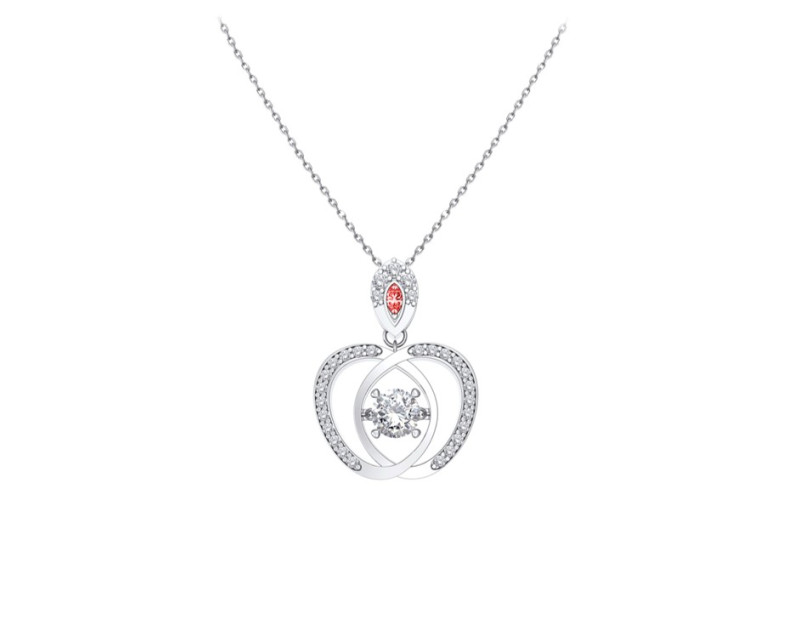 DISNEY x AURORA ITALIA Snow White Dancing Apple Necklace