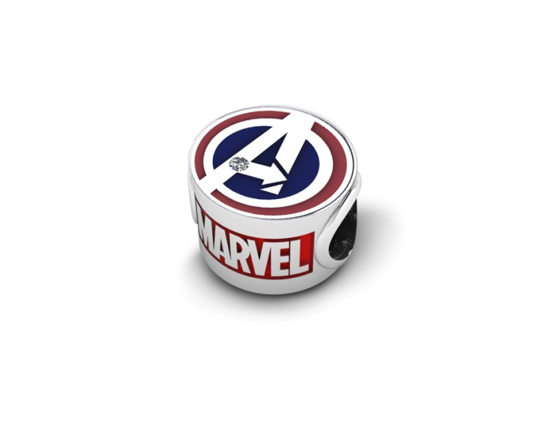 MARVEL x AURORA ITALIA Avengers Captain America Charm