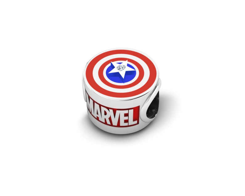 MARVEL x AURORA ITALIA Avengers Captain America Charm