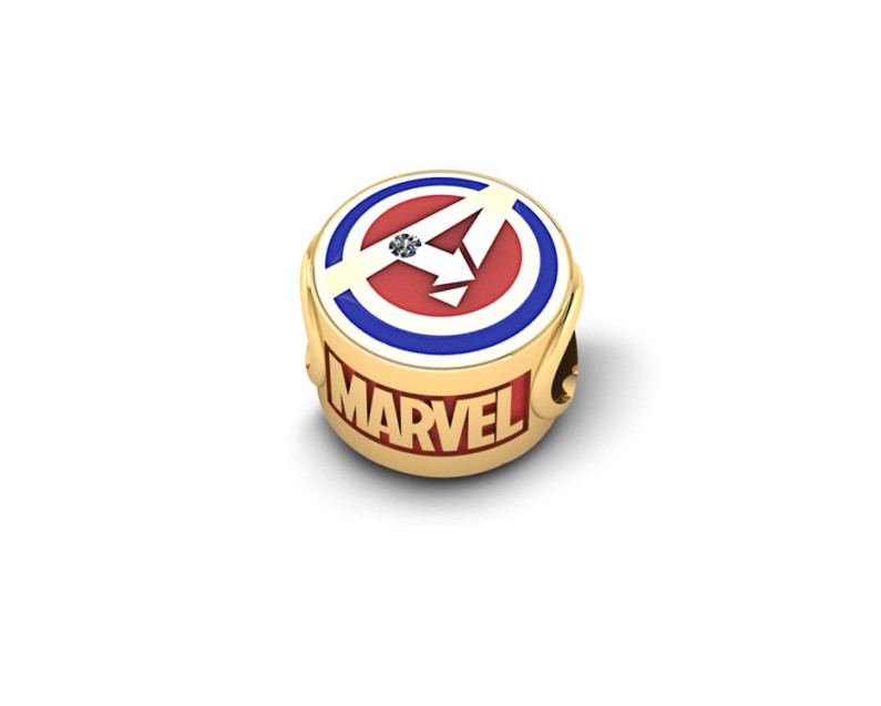 MARVEL x AURORA ITALIA Avengers Captain Marvel Charm