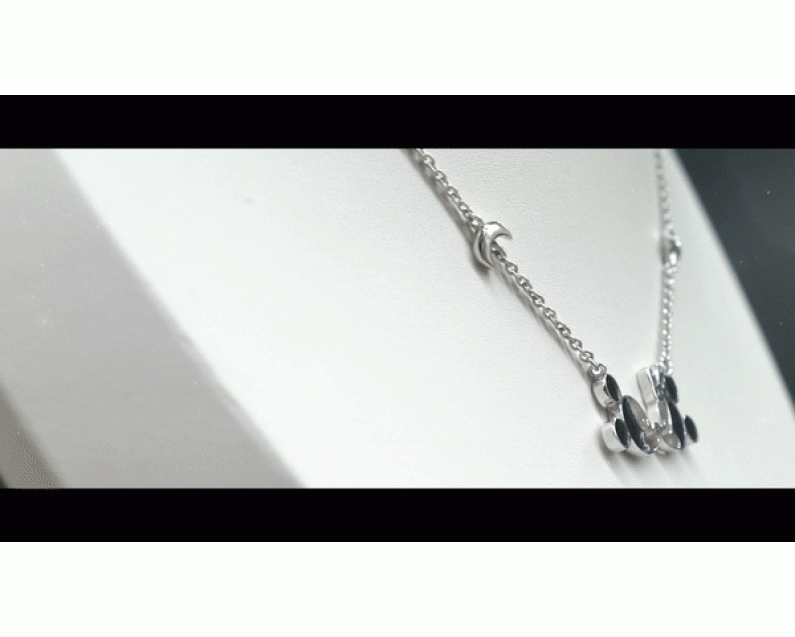 DISNEY x AURORA ITALIA Mickey Minnie Starry Night Necklace