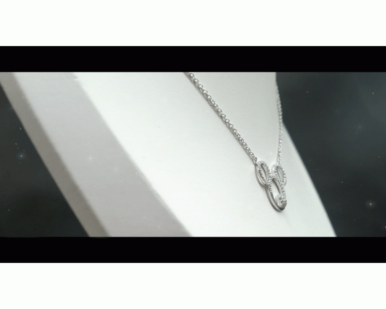 DISNEY x AURORA ITALIA Mickey & Heart Necklace