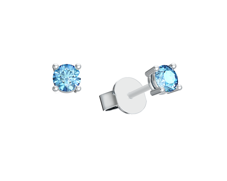 Auroses Hermosa Solitaire Earrings- Aquamarine Auroses Hermosa Solitaire Earrings- Aquamarine