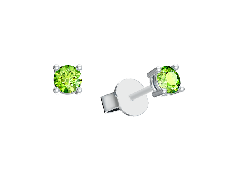 Auroses Hermosa Solitaire Earrings-Peridot Auroses Hermosa Solitaire Earrings-Peridot