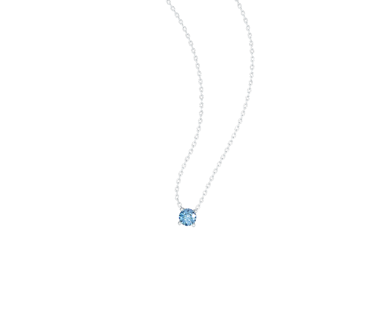 Auroses Hermosa Solitaire Necklace- Aquamarine Auroses Hermosa Solitaire Necklace- Aquamarine