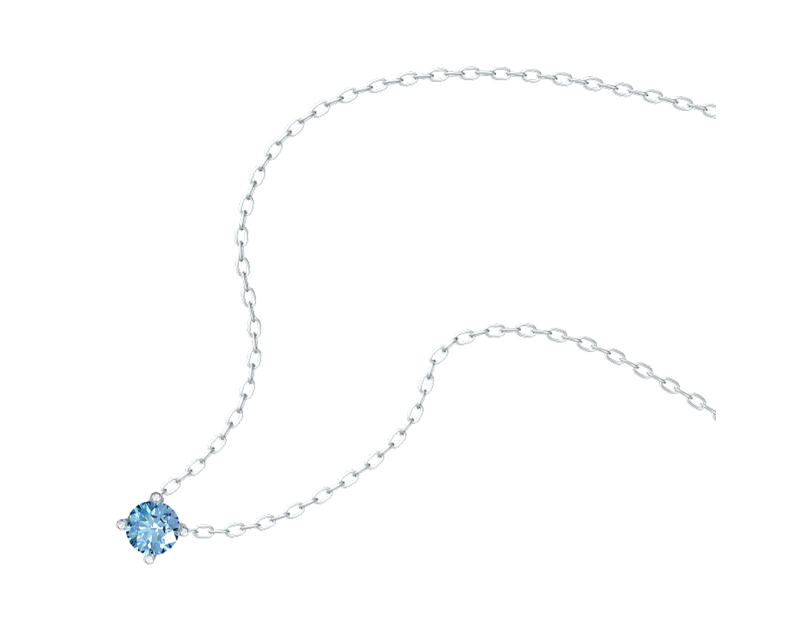 Auroses Hermosa Solitaire Necklace- Aquamarine Auroses Hermosa Solitaire Necklace- Aquamarine