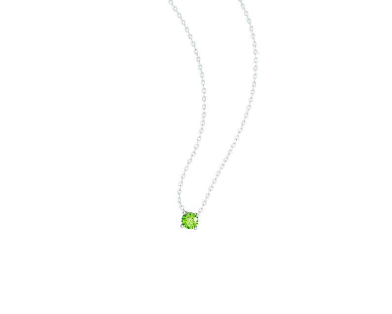 Auroses Hermosa Solitaire Necklace-Peridot Auroses Hermosa Solitaire Necklace-Peridot