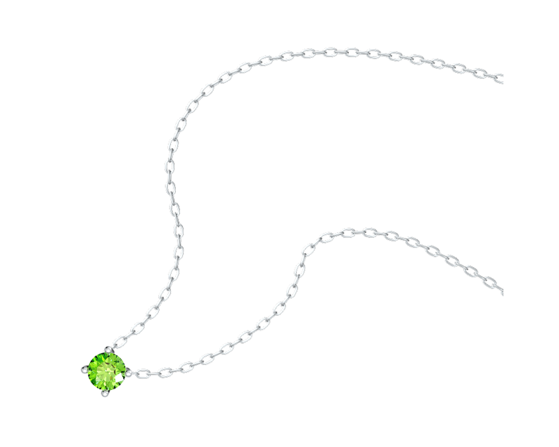 Auroses Hermosa Solitaire Necklace-Peridot Auroses Hermosa Solitaire Necklace-Peridot