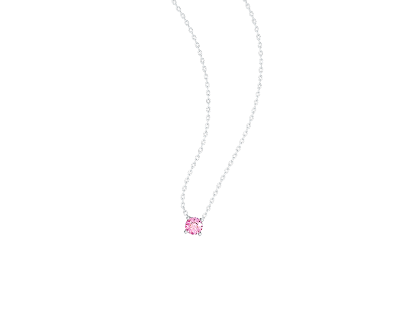 Auroses Hermosa Solitaire Necklace-Pink Auroses Hermosa Solitaire Necklace-Pink