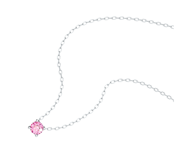 Auroses Hermosa Solitaire Necklace-Pink Auroses Hermosa Solitaire Necklace-Pink
