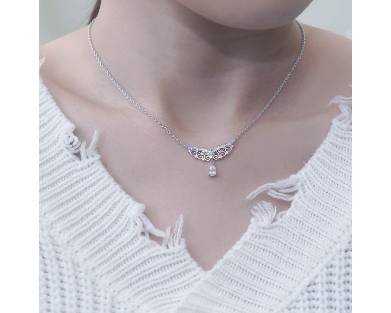 DISNEY x AURORA ITALIA Frozen Elsa Snow Angel Necklace